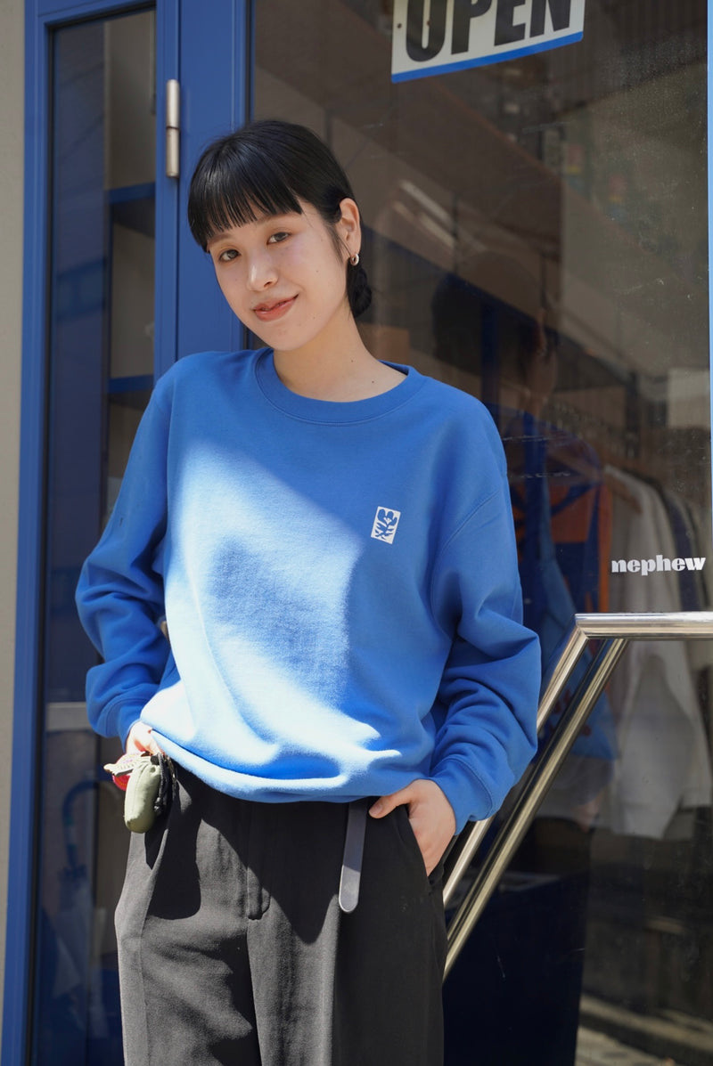 nephew  flower sweatshirt_blue
