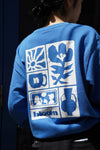 nephew  flower sweatshirt_blue