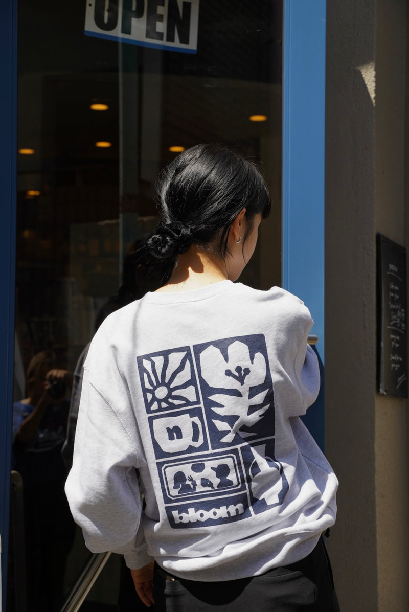 nephew  flower sweatshirt_gray