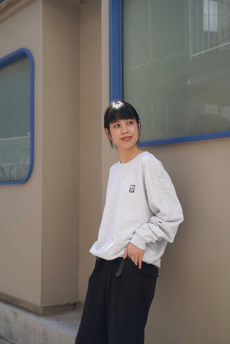 nephew  flower sweatshirt_gray