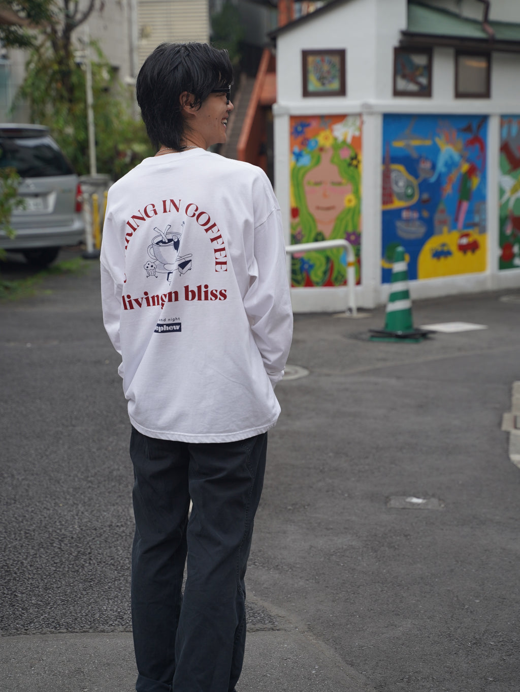Soaking Coffee] Long sleeve t-shirt – & Supply