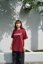 sew what Tシャツ - Burgundy