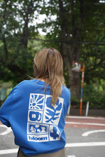 nephew  flower sweatshirt_blue