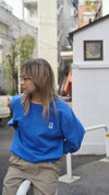 nephew  flower sweatshirt_blue