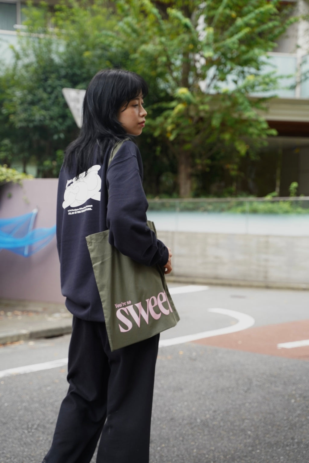 Television Sweatshirt / Navy – & Supply