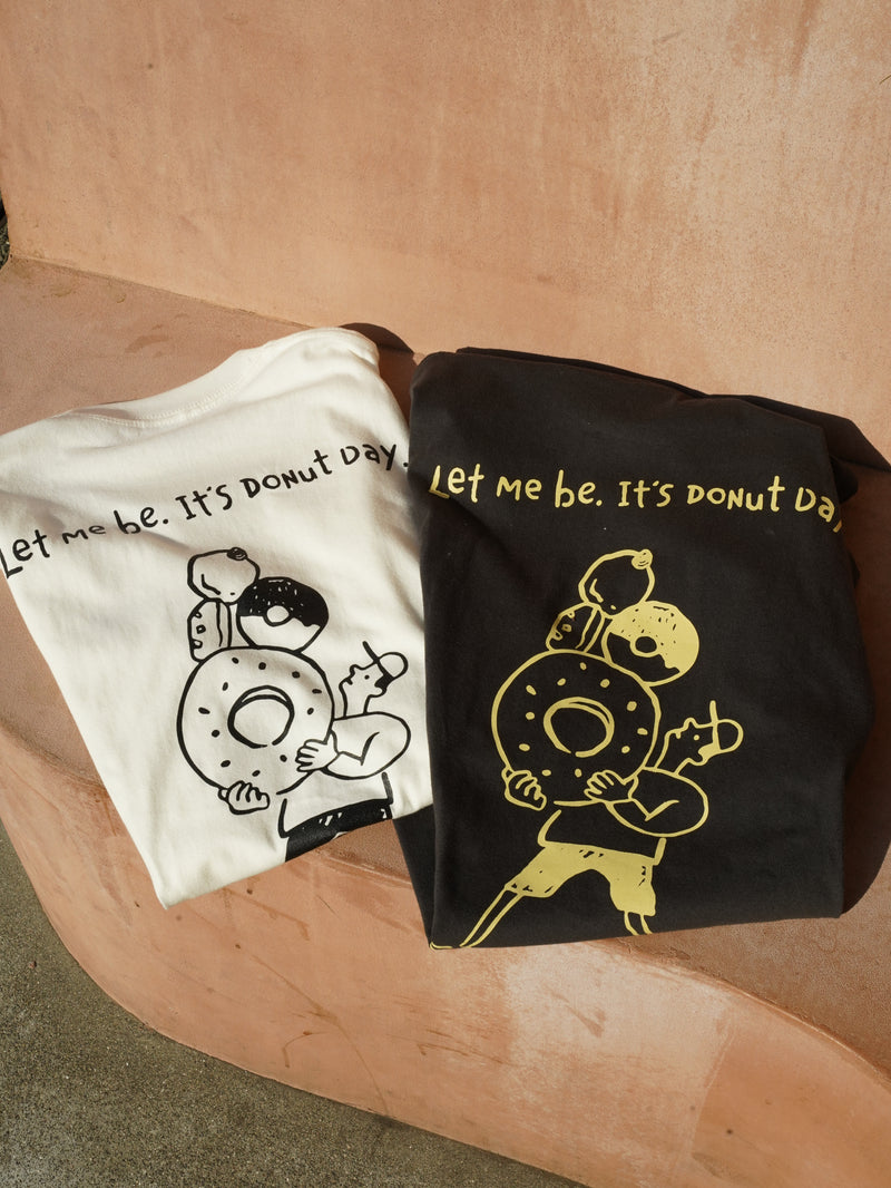 sew donut  day T-shirt　ホワイト