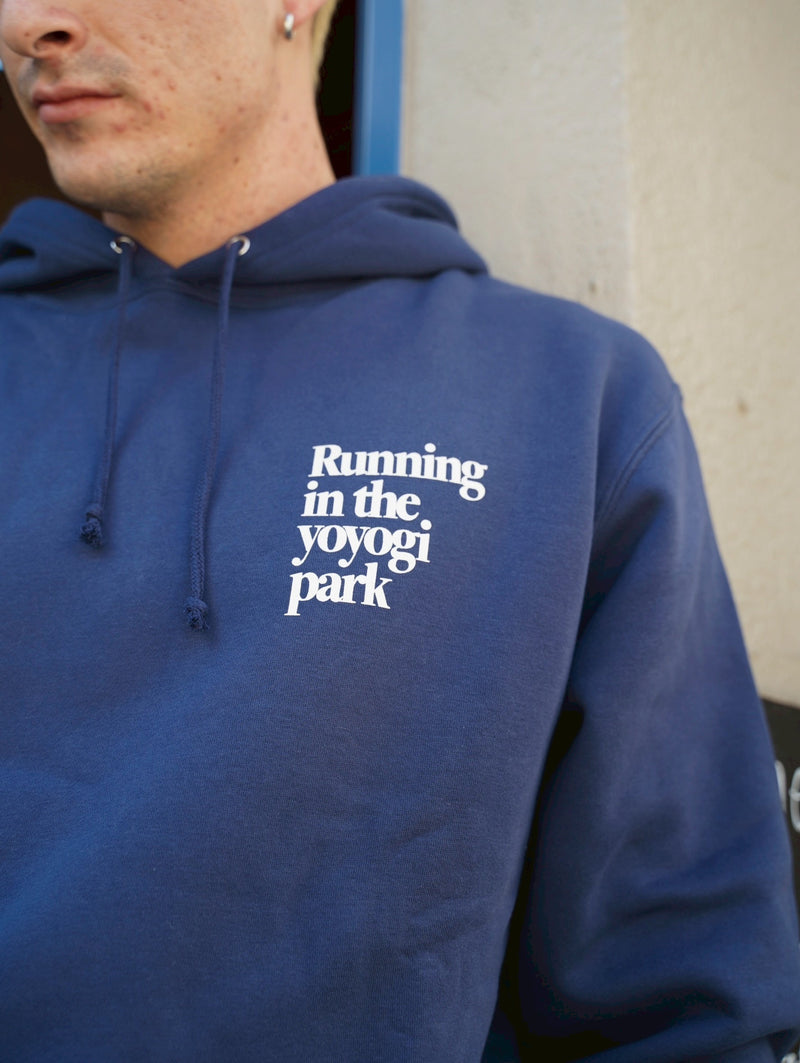 Running in the yoyogipark Hoodie <Navy>
