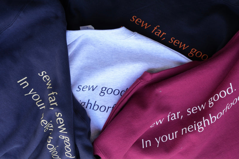 sew far, sew good. スウェット - Navy