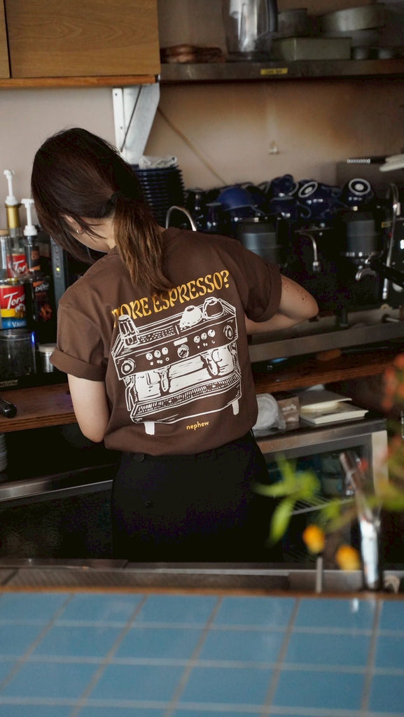 more espresso? Tシャツ　ブラウン