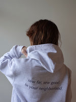 sew far, sew good フーディー - Gray