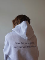 sew far, sew good フーディー - Gray