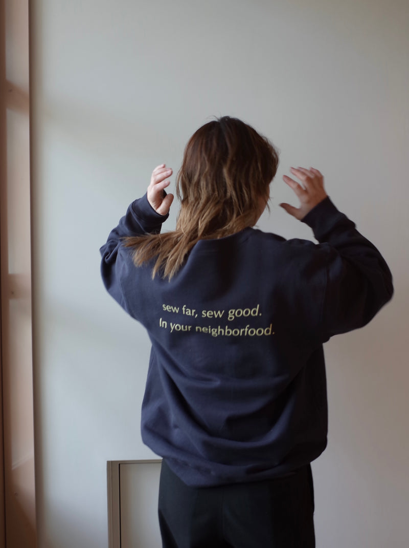 sew far, sew good. スウェット - Navy