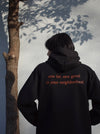 sew far, sew good フーディー - Black