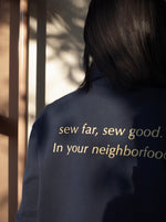 sew far, sew good. コーチジャケット