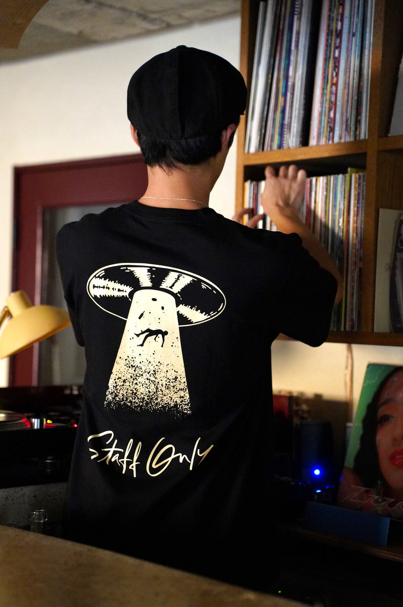 Staff Only vinyl T shirts