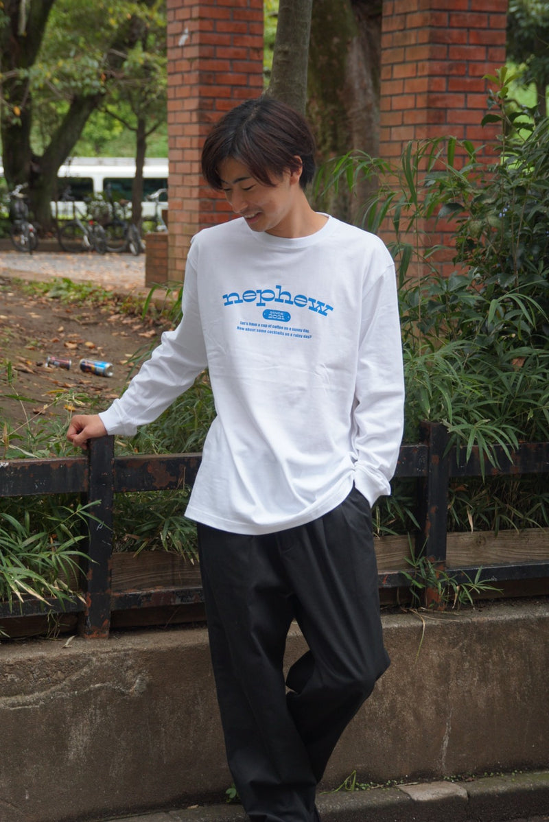 nephew カレッジロンT / White