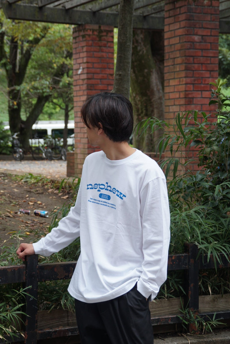 nephew カレッジロンT / White